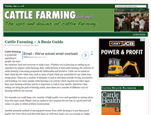 Tablet Screenshot of cattlefarming.net